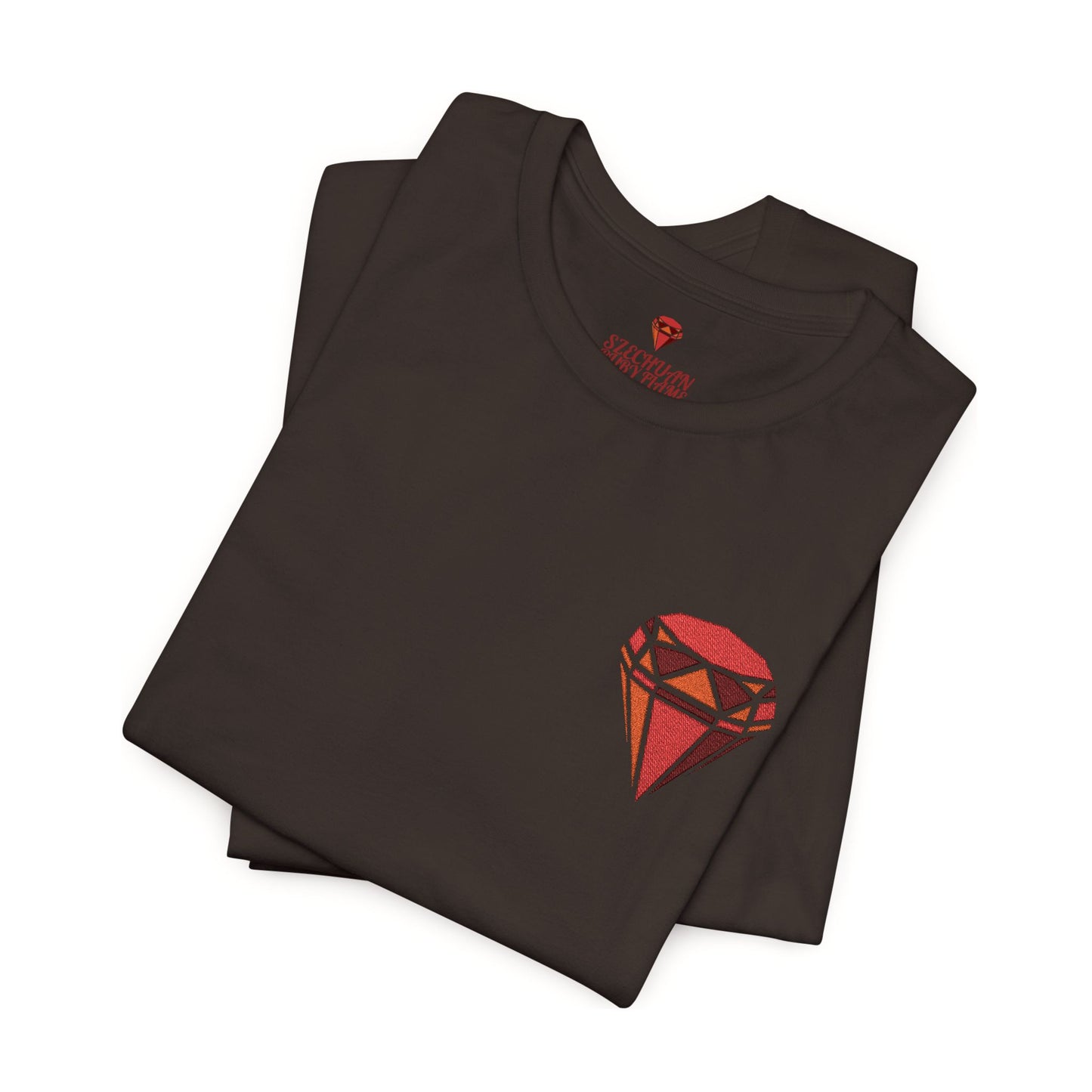 The Szechuan Ruby Flame - Embroidered Darks