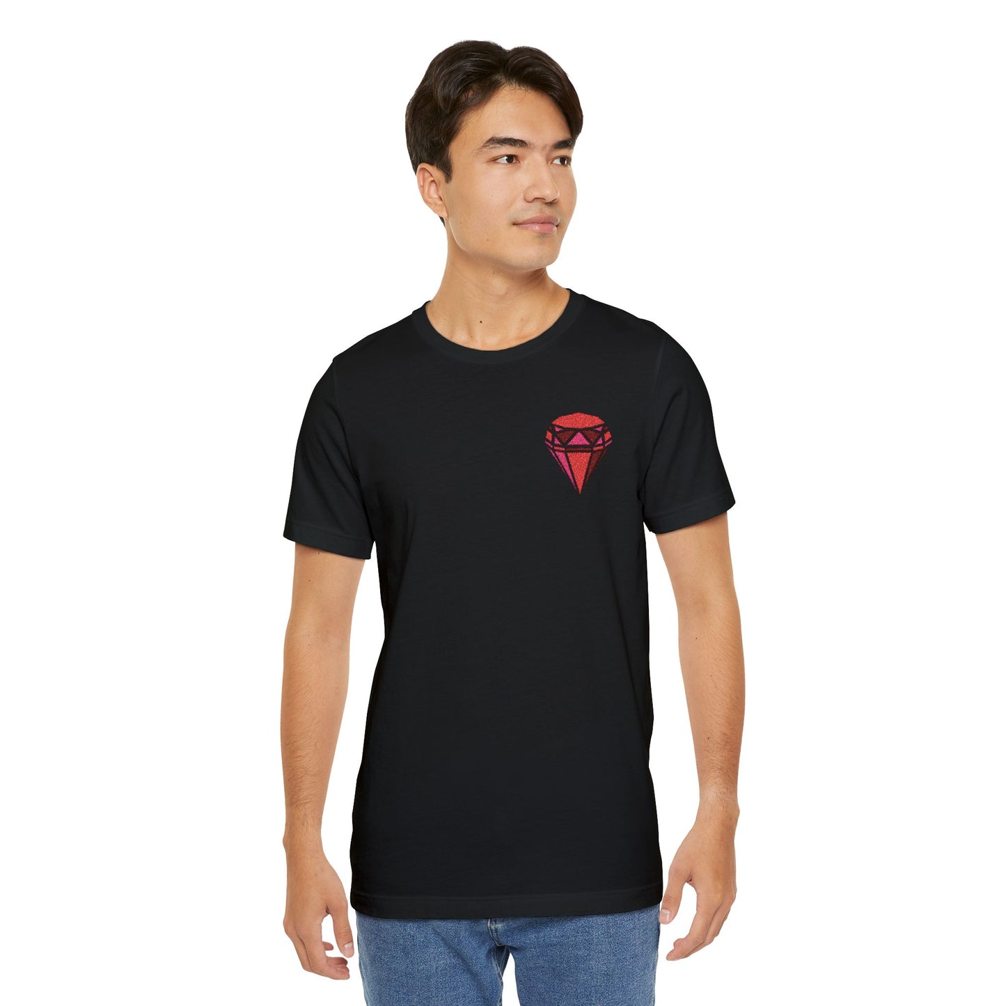The Szechuan Ruby Flamingo– Embroidered Darks