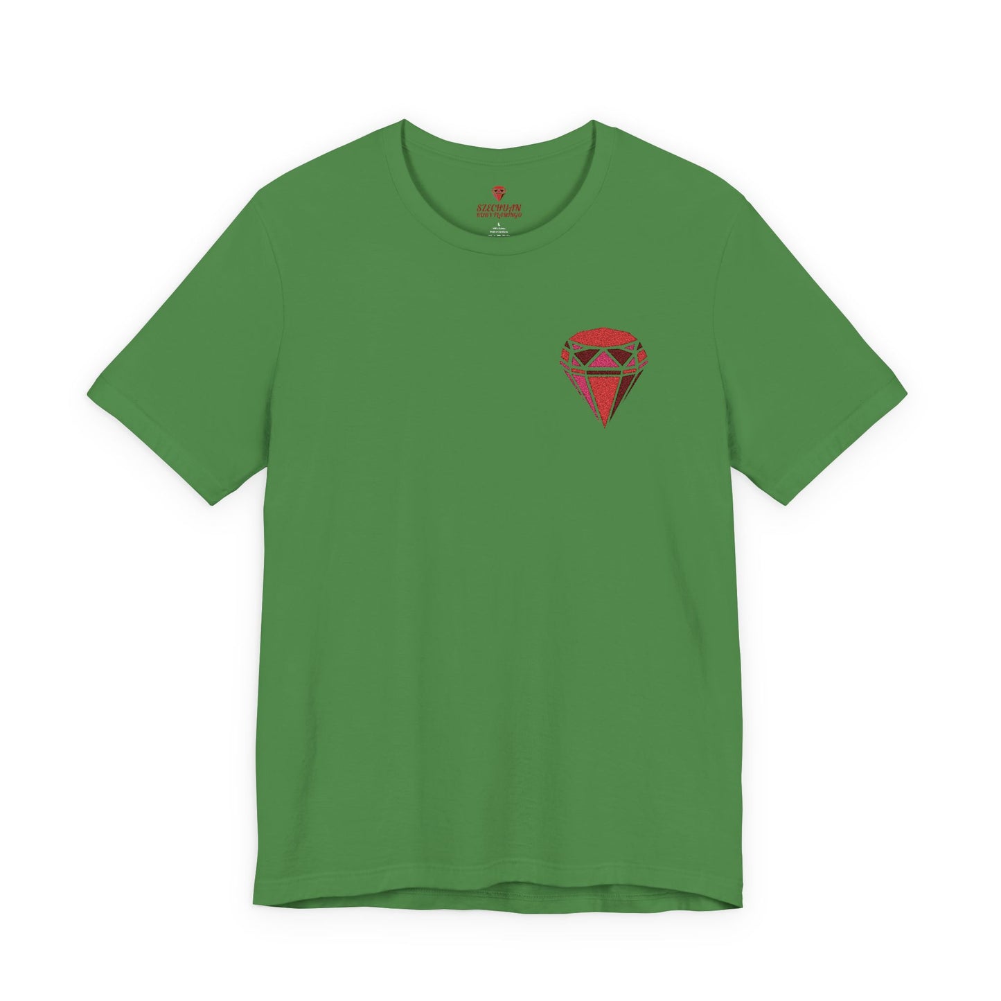 The Szechuan Ruby Flamingo– Embroidered Darks
